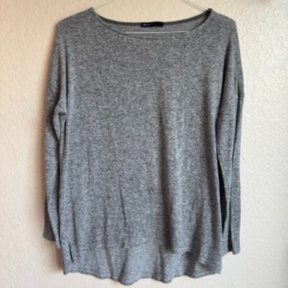 Gibson Tops - Gibson Gray Knit Long Sleeve Top | Size L | Lightweight Sweater